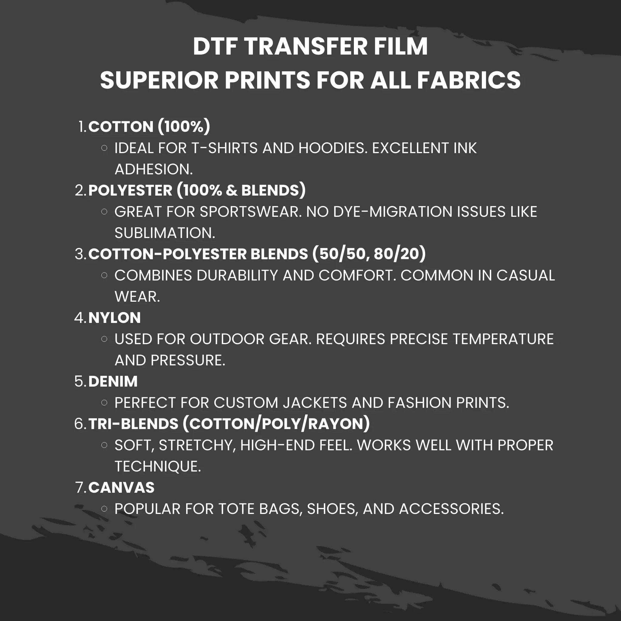 DTF Transfer Film 25" x 328FT (63cm x 100m) Double-Sided Hot Peel