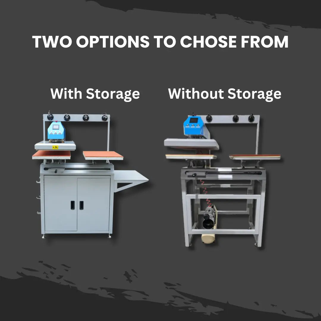 AUDLEY Pro Dual-Station Heat Transfer Machine for DTF Printing – High-Precision, Semi-Automatic Press with Pneumatic Adjustment and Infrared Locator