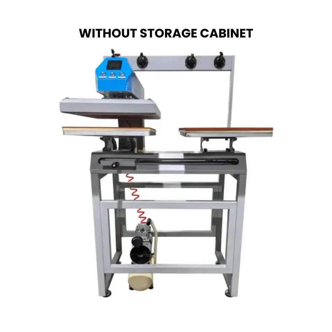 AUDLEY Pro Dual-Station Heat Transfer Machine for DTF Printing – High-Precision, Semi-Automatic Press with Pneumatic Adjustment and Infrared Locator