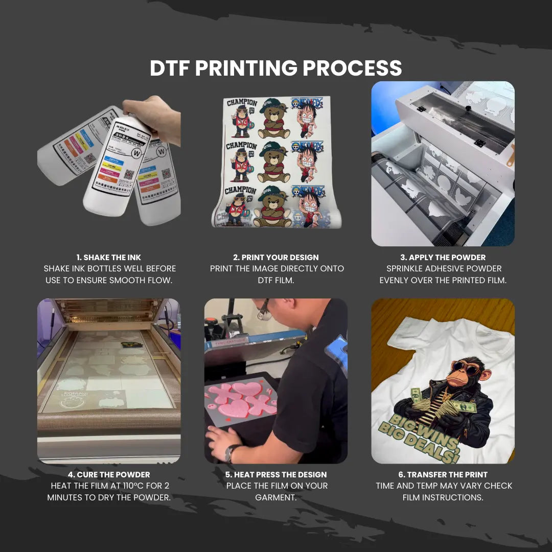 Audley 1000ml Premium Japan-Imported DTF Ink - High-Quality Pigment Ink, 50% Usage Efficiency, Vivid Colors, and Clog-Free Technology