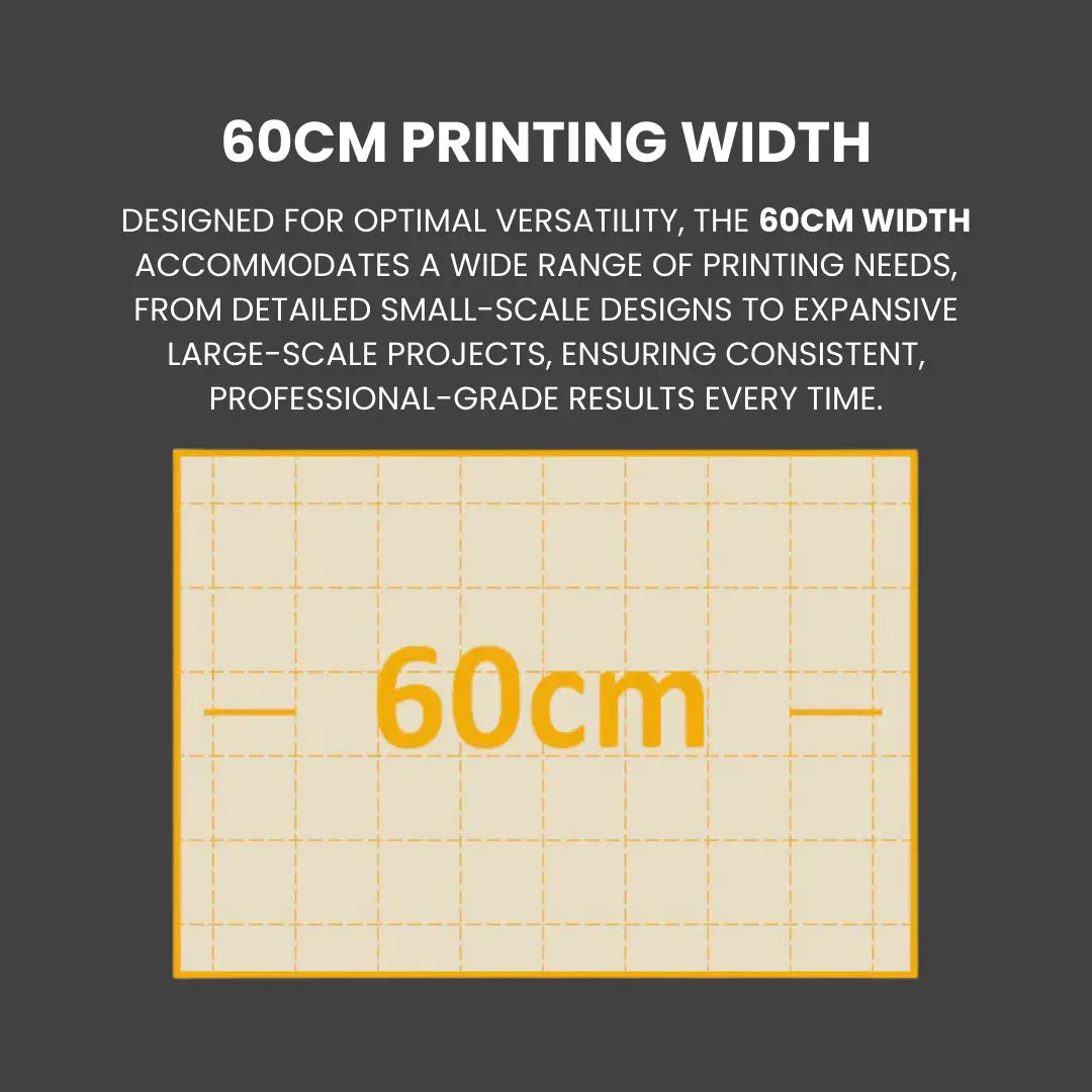 Audley 2 Printheads (i3200-A1) 60cm Premium DTF Printer with Audley DF-800(A) Powder Shaker