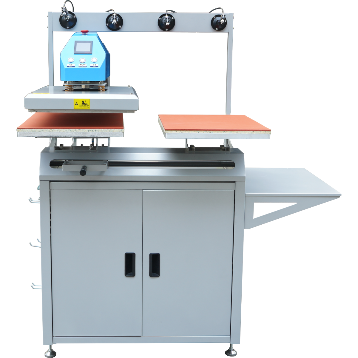 AUDLEY Pro Dual-Station Heat Transfer Machine for DTF Printing – High-Precision, Semi-Automatic Press with Pneumatic Adjustment and Infrared Locator